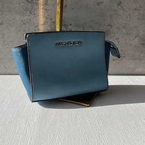 Michael Kors Small Blue Cross Body Bag